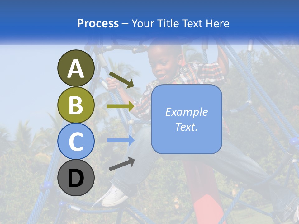 Black Child Handsome Black PowerPoint Template