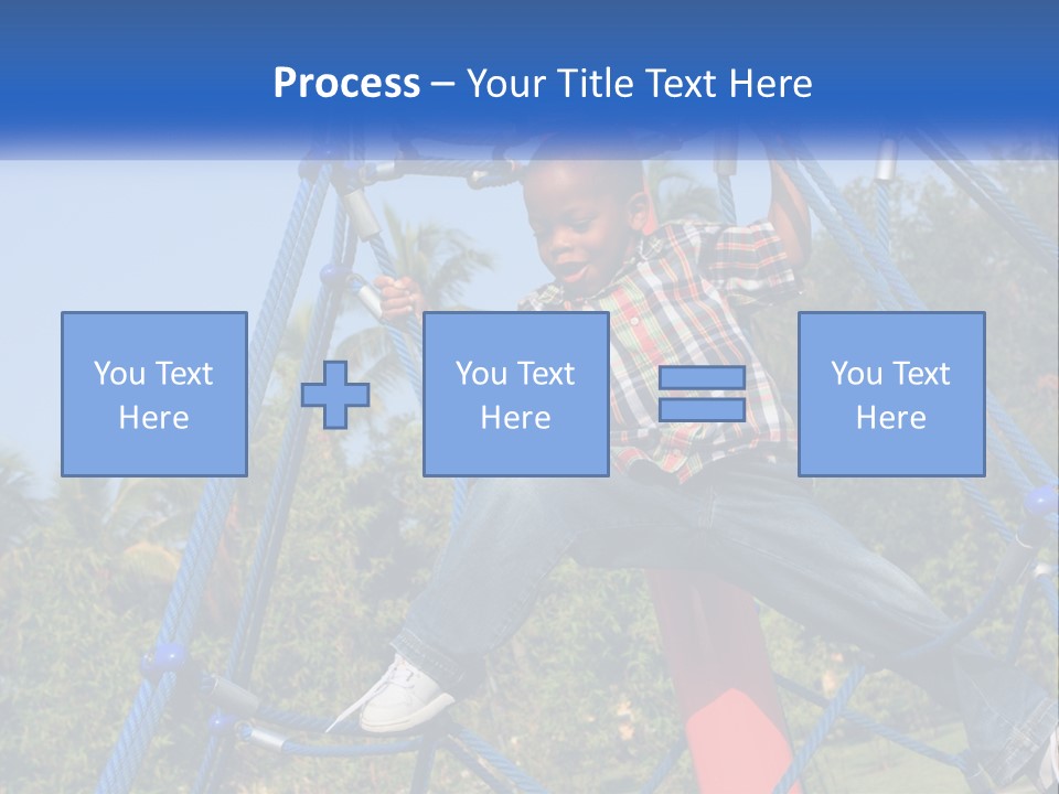 Black Child Handsome Black PowerPoint Template