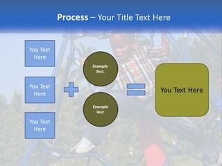 Black Child Handsome Black PowerPoint Template