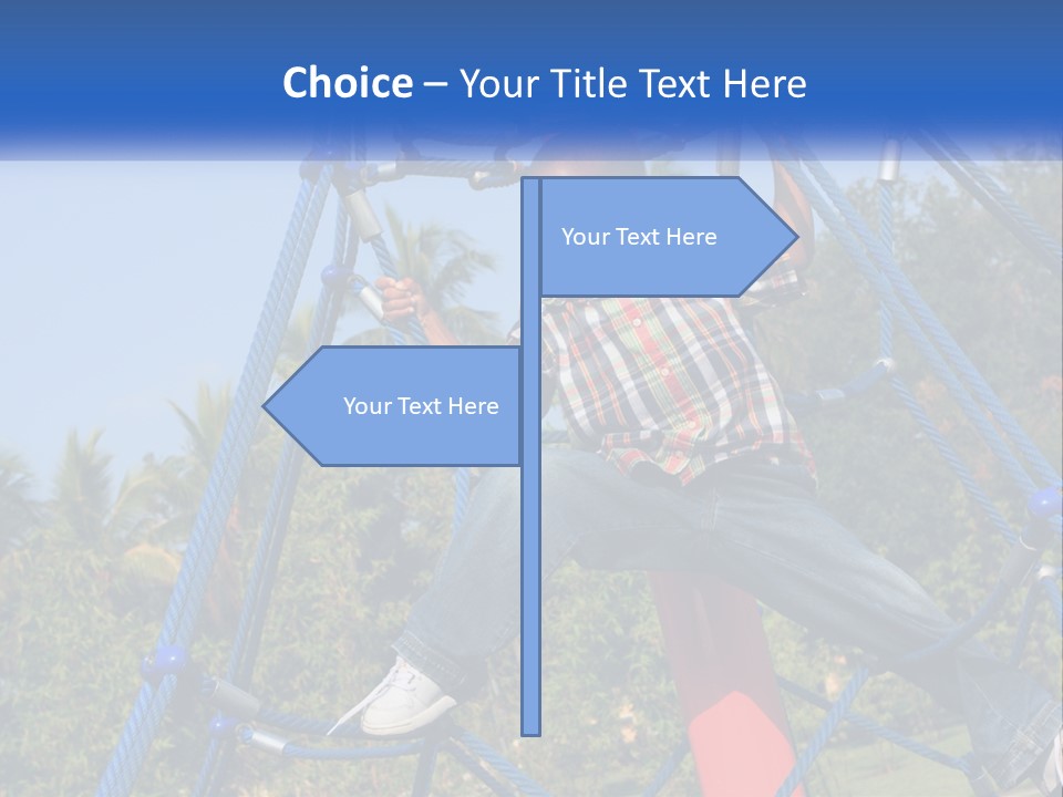 Black Child Handsome Black PowerPoint Template