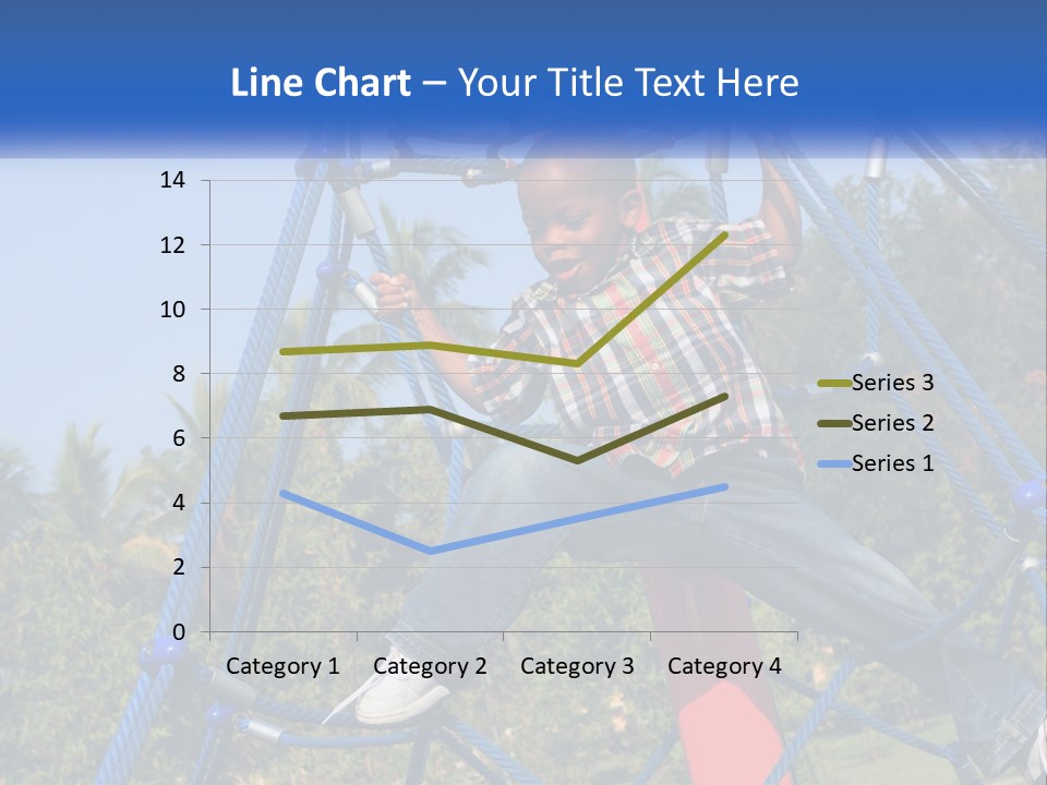 Black Child Handsome Black PowerPoint Template
