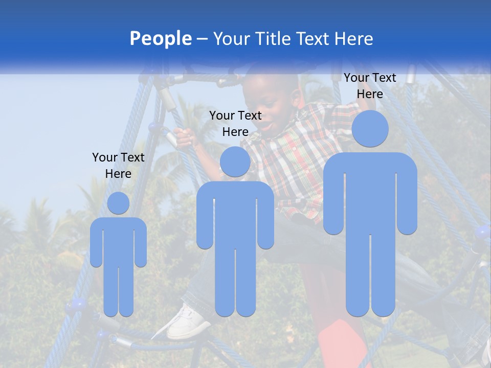 Black Child Handsome Black PowerPoint Template