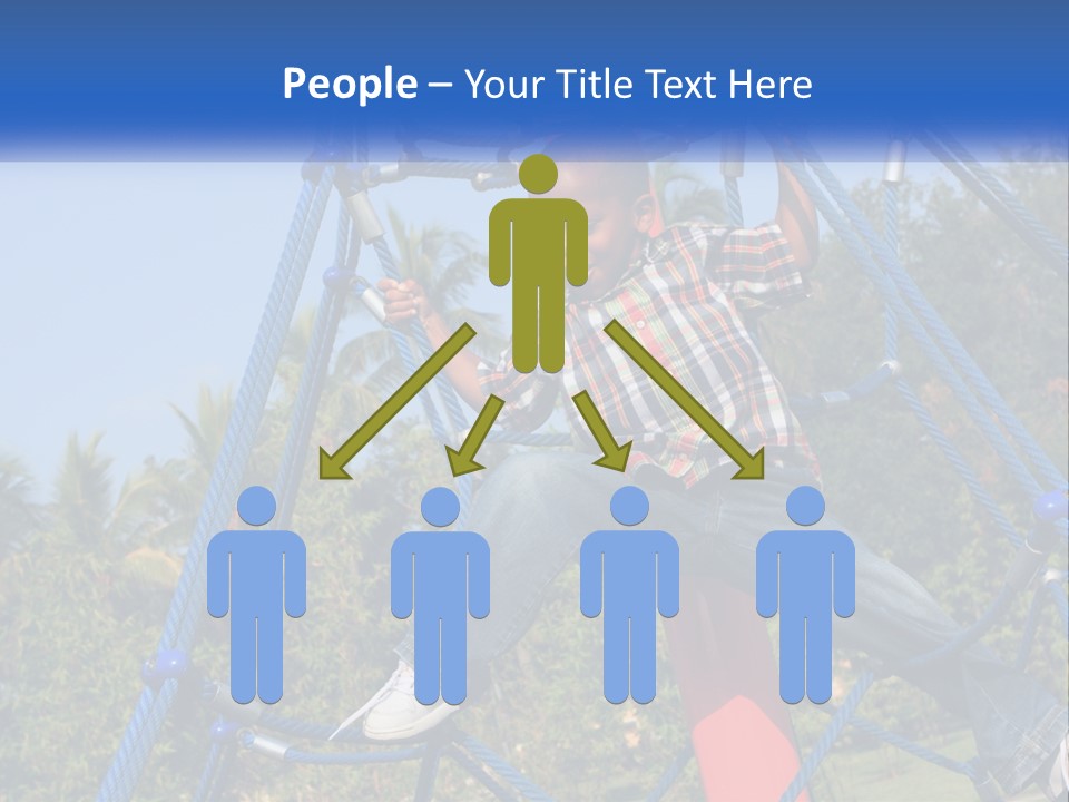 Black Child Handsome Black PowerPoint Template