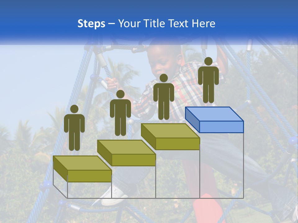 Black Child Handsome Black PowerPoint Template