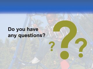 Black Child Handsome Black PowerPoint Template