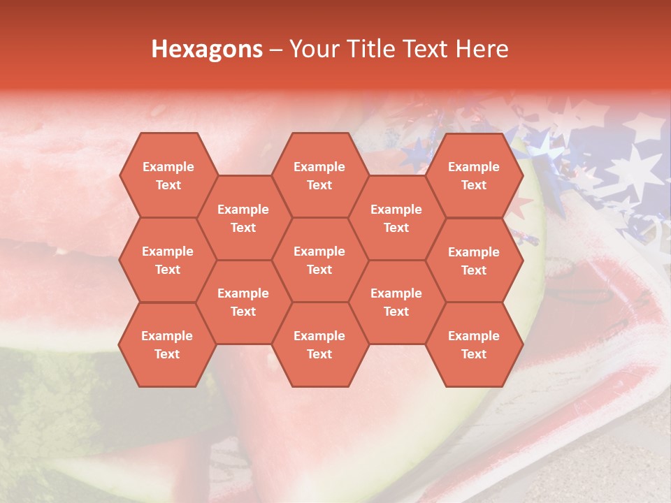 Independence Food Watermelon PowerPoint Template