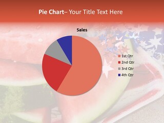 Independence Food Watermelon PowerPoint Template