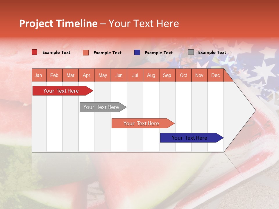 Independence Food Watermelon PowerPoint Template