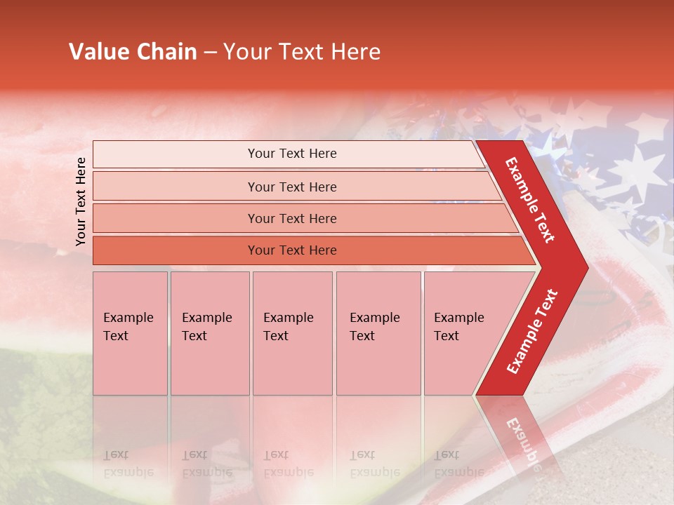 Independence Food Watermelon PowerPoint Template