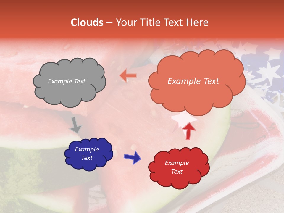 Independence Food Watermelon PowerPoint Template