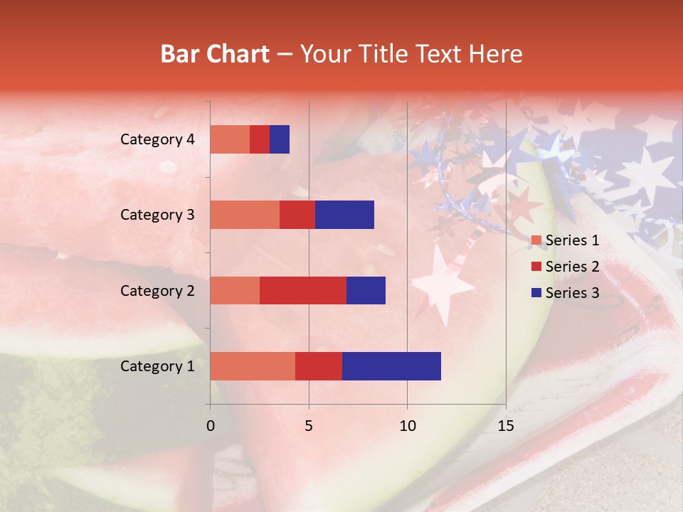 Independence Food Watermelon PowerPoint Template