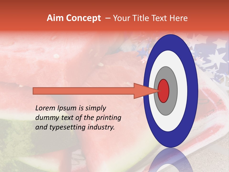 Independence Food Watermelon PowerPoint Template