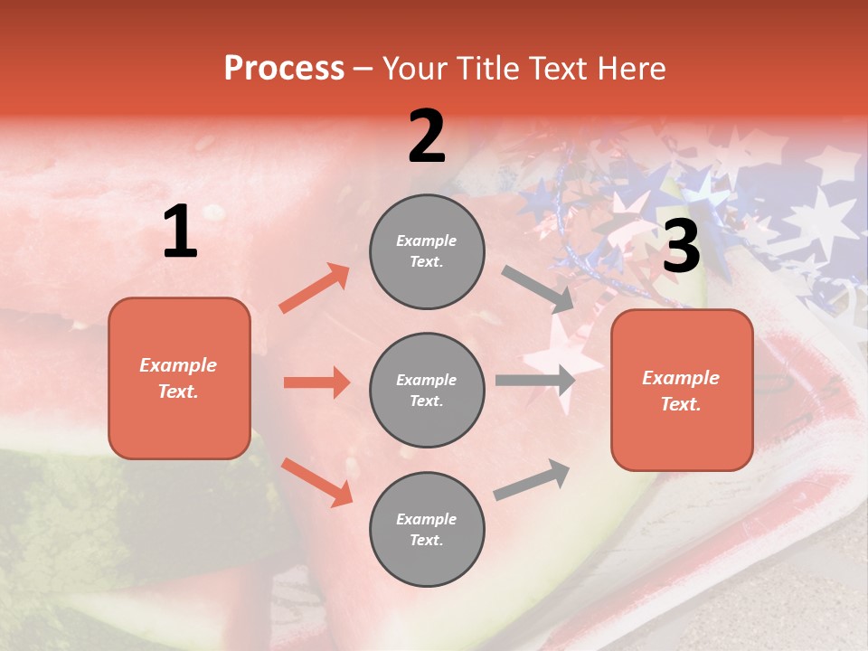 Independence Food Watermelon PowerPoint Template