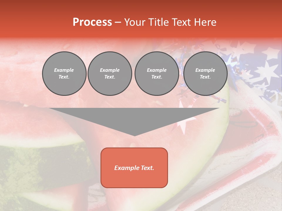 Independence Food Watermelon PowerPoint Template