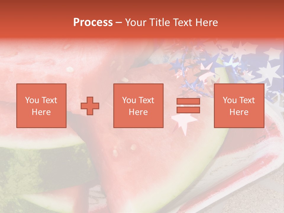 Independence Food Watermelon PowerPoint Template