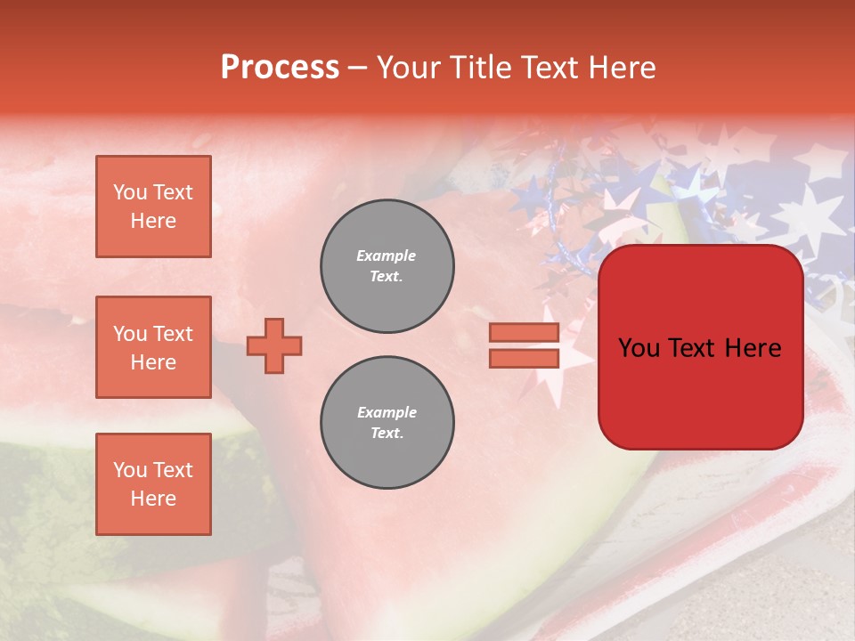 Independence Food Watermelon PowerPoint Template