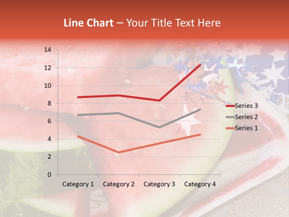 Independence Food Watermelon PowerPoint Template