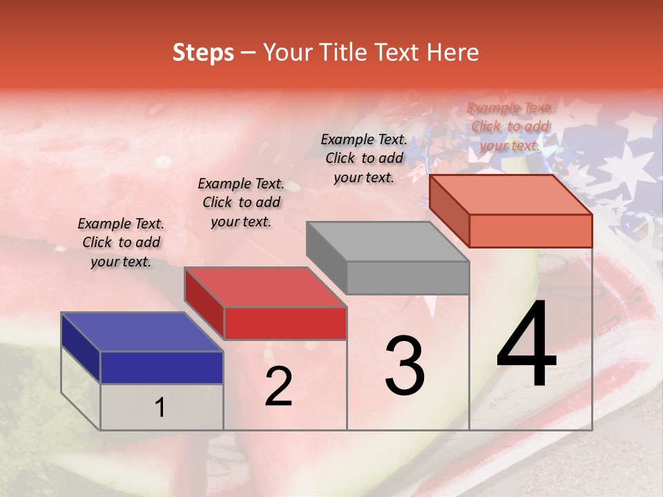 Independence Food Watermelon PowerPoint Template