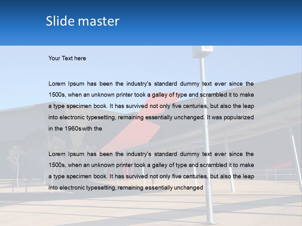 Architectural Design Posts PowerPoint Template