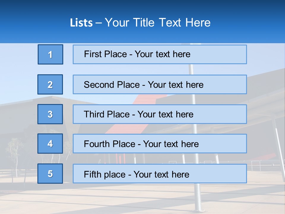 Architectural Design Posts PowerPoint Template