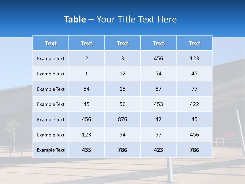 Architectural Design Posts PowerPoint Template