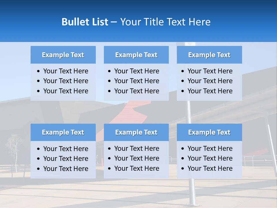 Architectural Design Posts PowerPoint Template