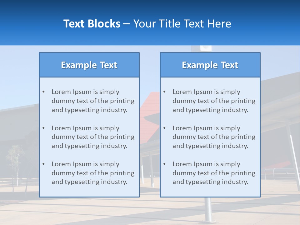Architectural Design Posts PowerPoint Template