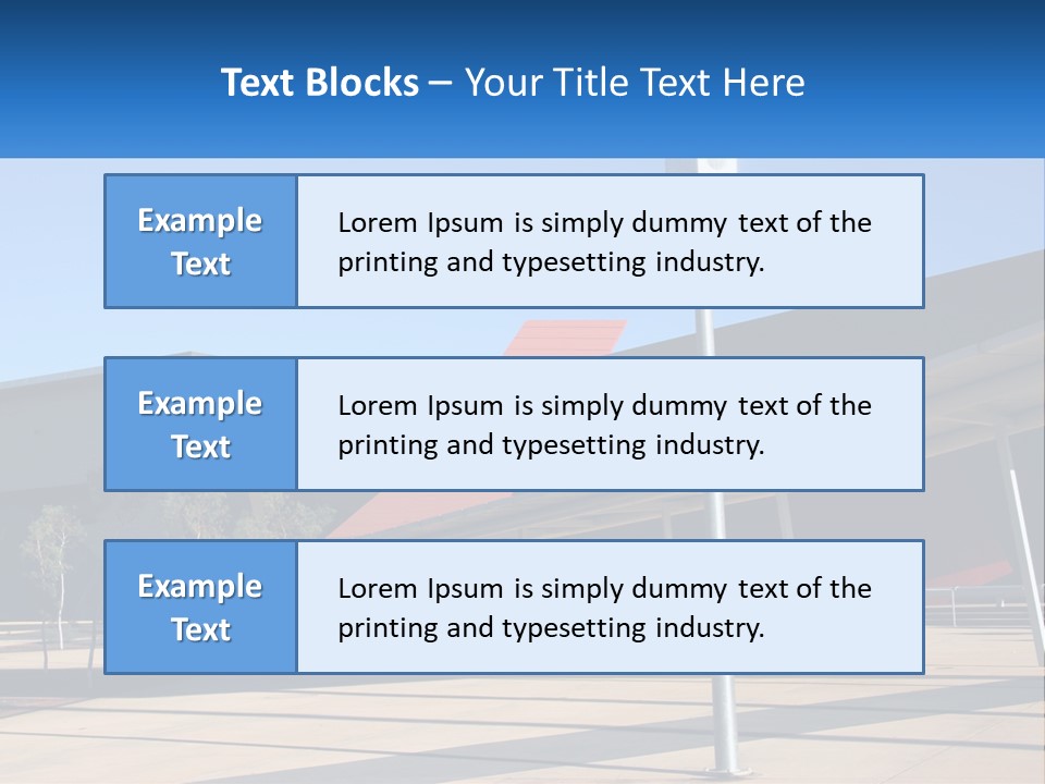 Architectural Design Posts PowerPoint Template