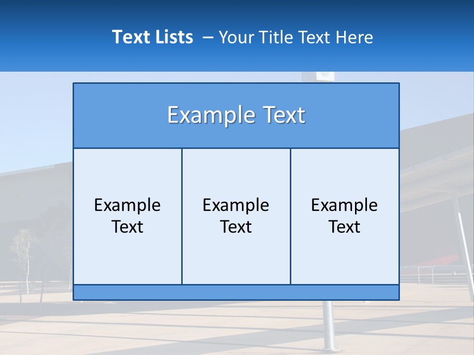 Architectural Design Posts PowerPoint Template