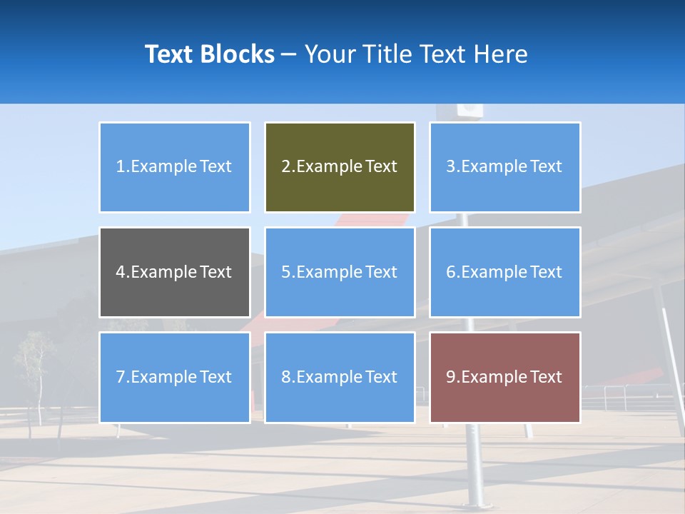 Architectural Design Posts PowerPoint Template