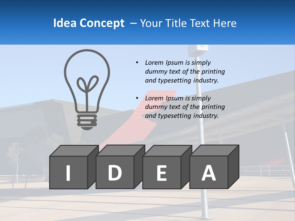 Architectural Design Posts PowerPoint Template