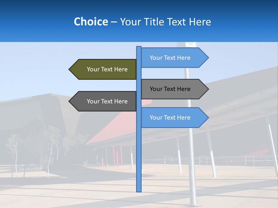 Architectural Design Posts PowerPoint Template