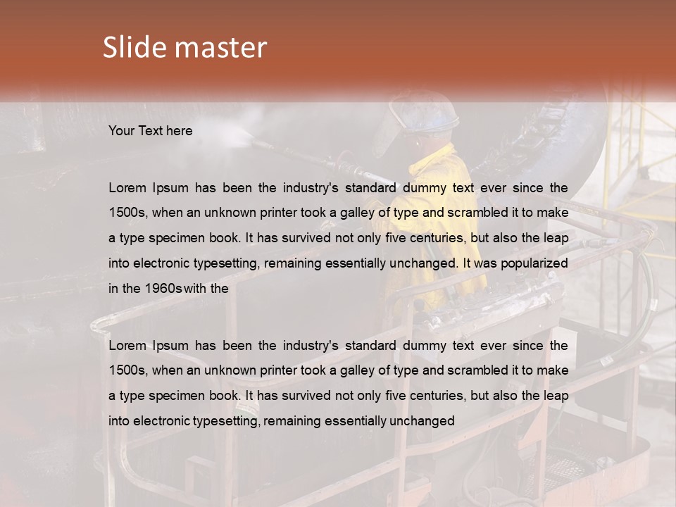 Occupation Male Clean PowerPoint Template