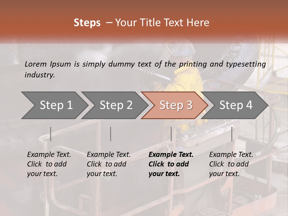 Occupation Male Clean PowerPoint Template