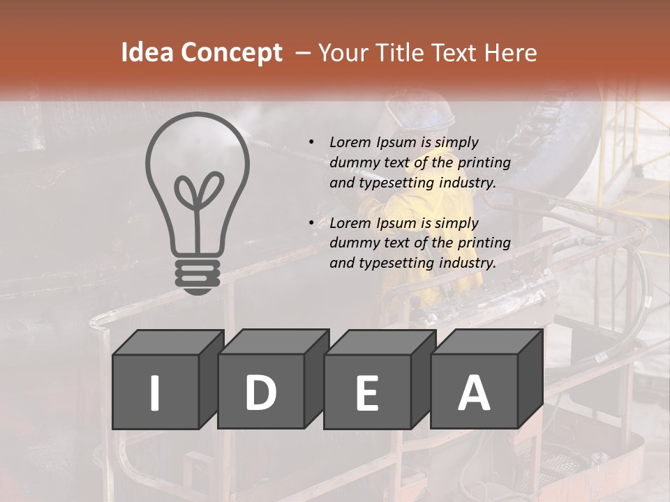 Occupation Male Clean PowerPoint Template