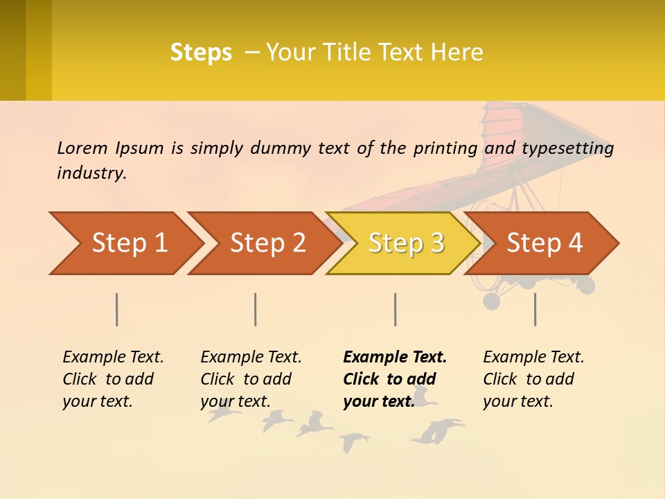 Light Away Yellow PowerPoint Template