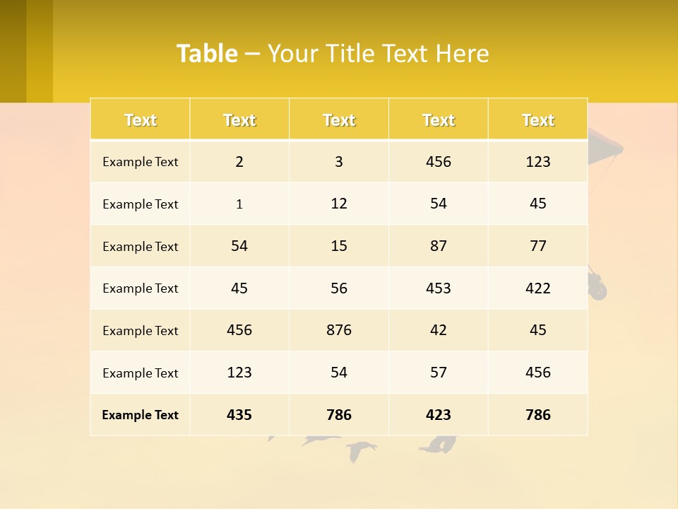 Light Away Yellow PowerPoint Template