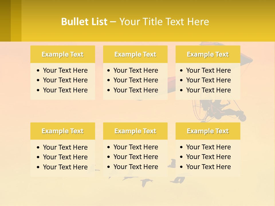 Light Away Yellow PowerPoint Template