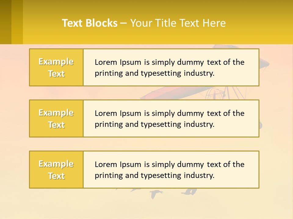 Light Away Yellow PowerPoint Template