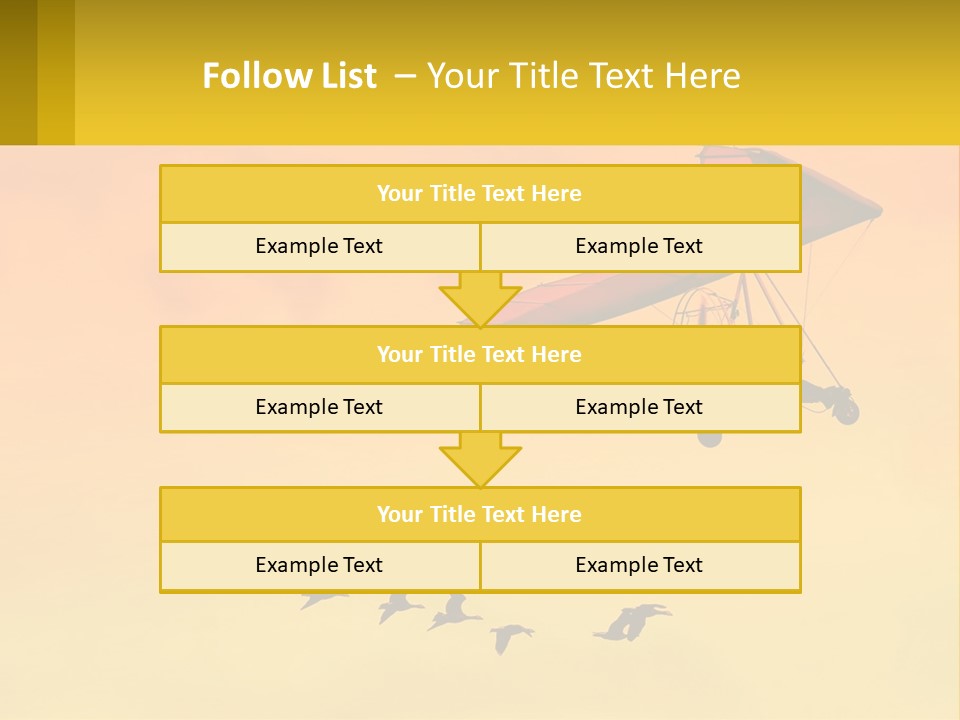 Light Away Yellow PowerPoint Template