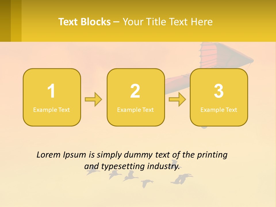 Light Away Yellow PowerPoint Template