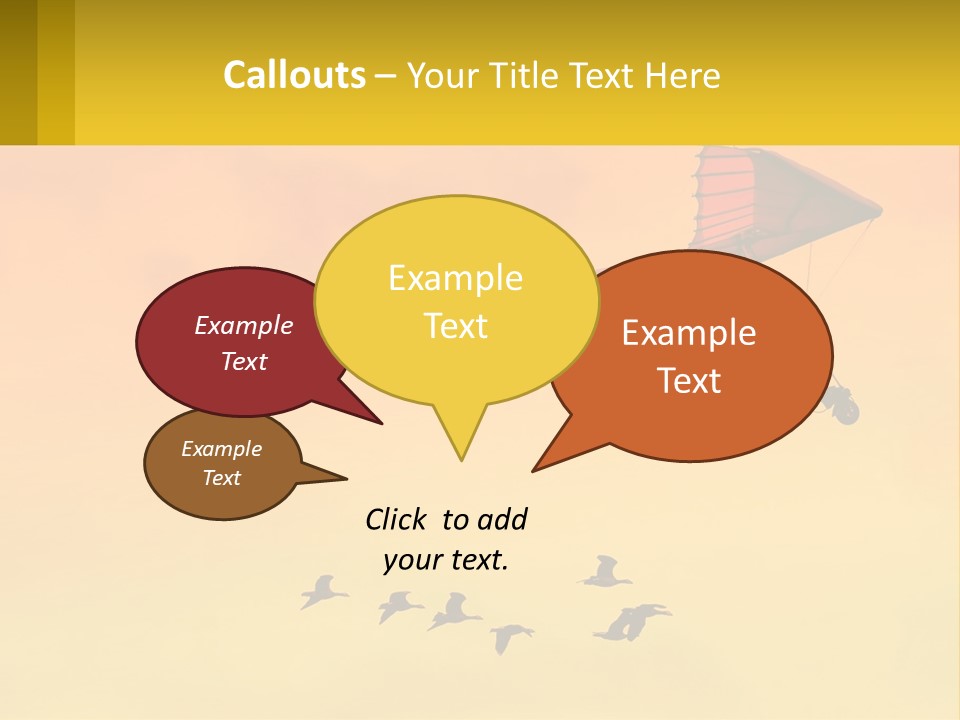 Light Away Yellow PowerPoint Template