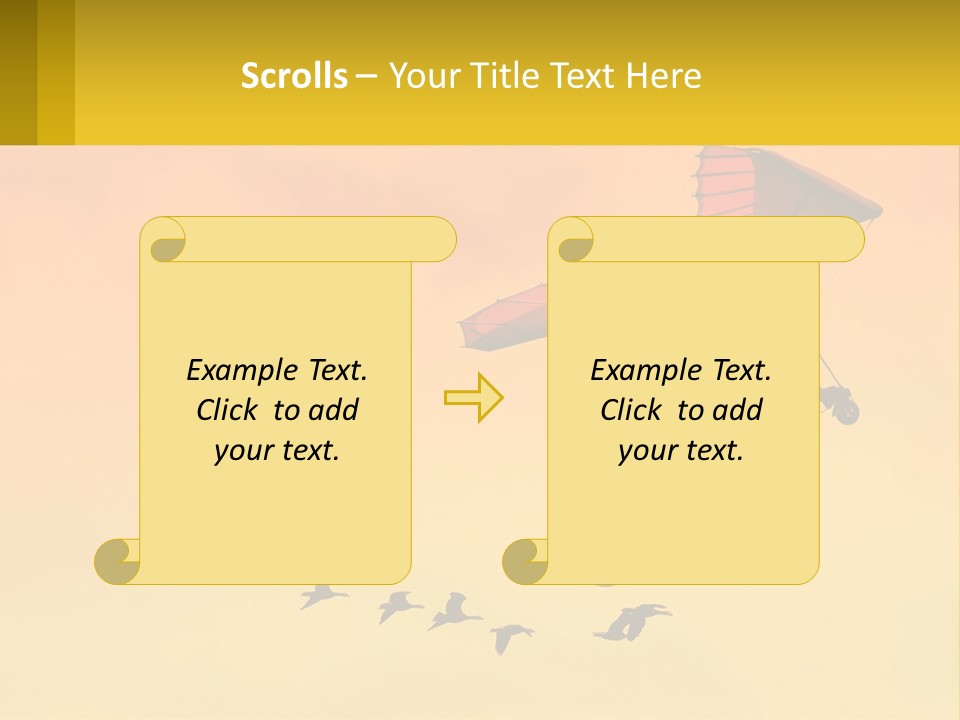 Light Away Yellow PowerPoint Template