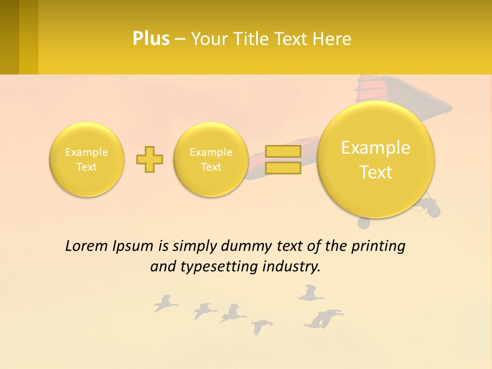 Light Away Yellow PowerPoint Template