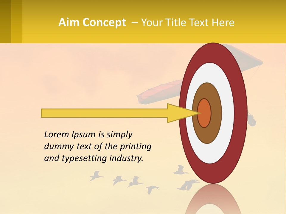 Light Away Yellow PowerPoint Template