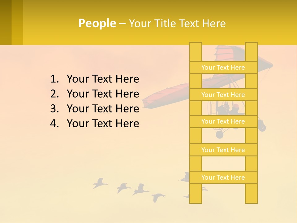 Light Away Yellow PowerPoint Template