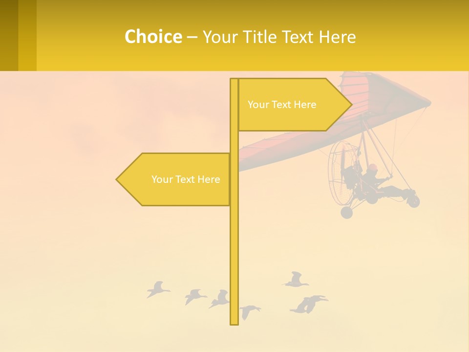 Light Away Yellow PowerPoint Template