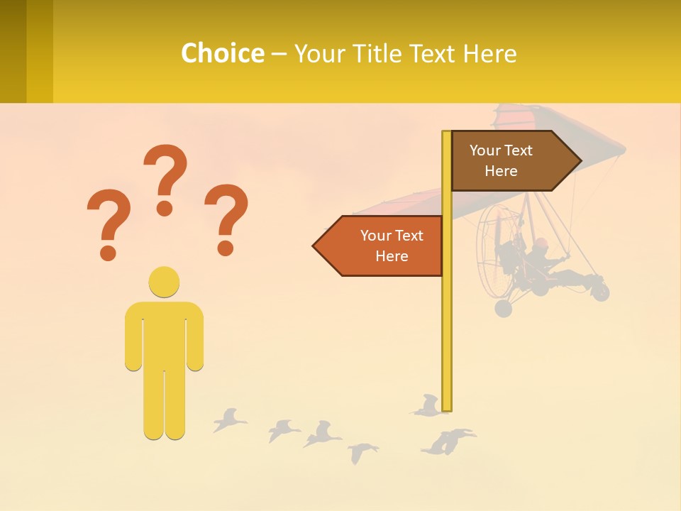 Light Away Yellow PowerPoint Template