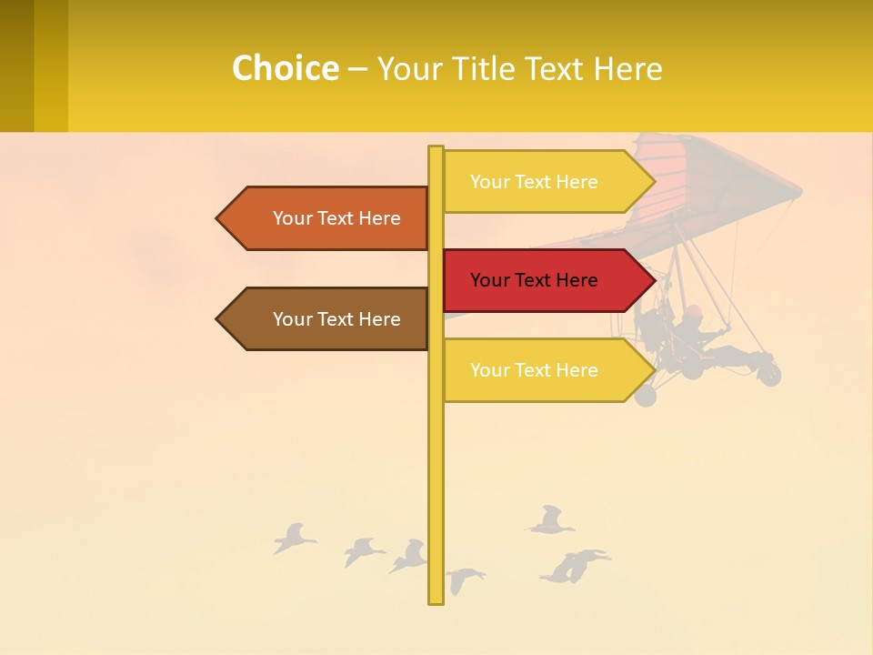 Light Away Yellow PowerPoint Template