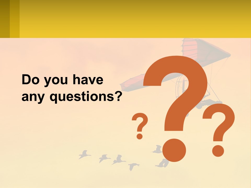 Light Away Yellow PowerPoint Template